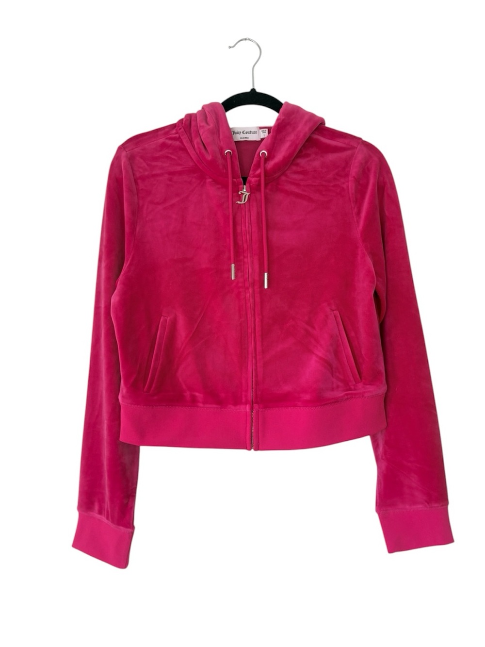 Juicy Couture Pink Velour Zip Hoodie Jacket